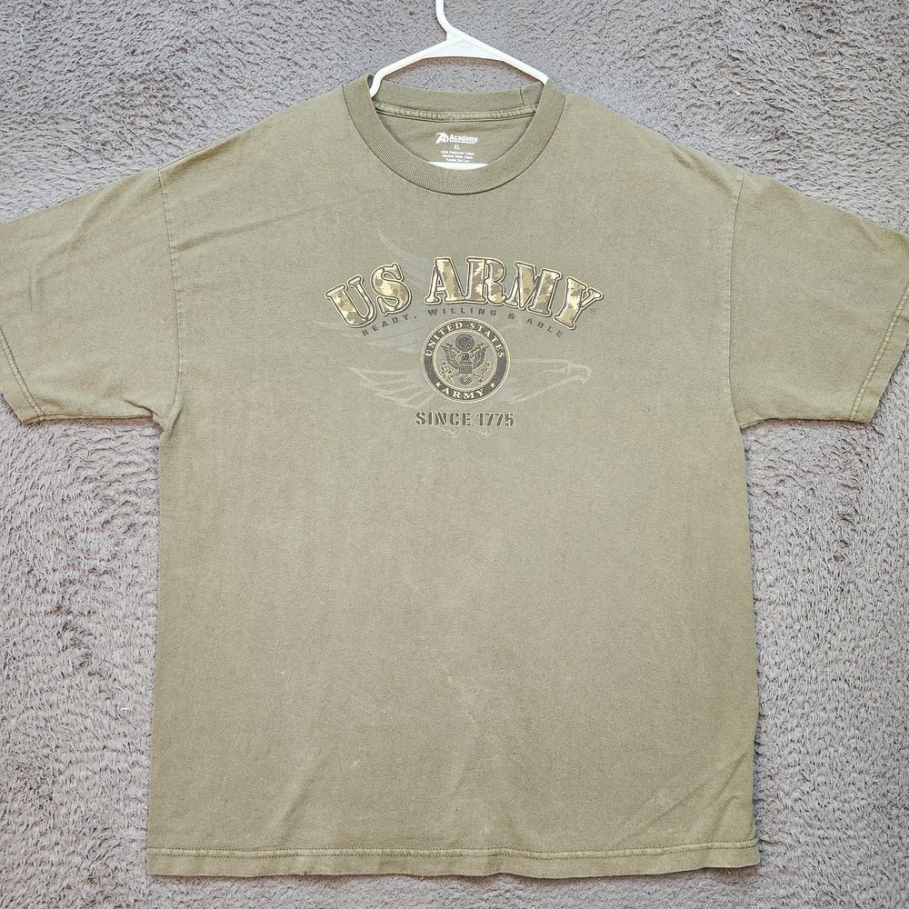 US Army Shirt Mens XL Academy Sports Outdoors Military Graphic Tee 1775